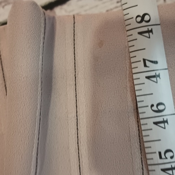 Henry Lee Tan Black Striped Vintage Union Made Long Sleeve Modest Dress 14 NWT - Picture 5 of 12